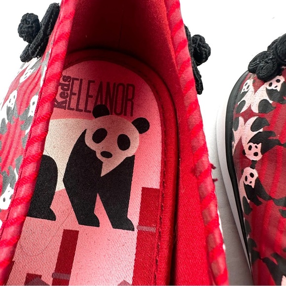 Keds Eleanor Shoes 9 Red Panda Canvas Slip On Flats Womens - Picture 3 of 8